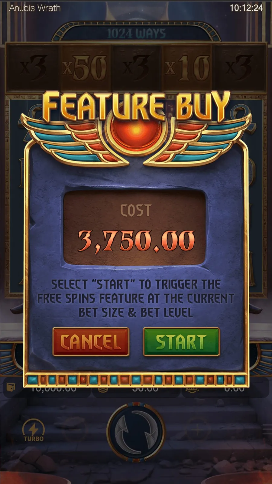 ภาพตัวอย่างฟีเจอร์ Anubis Wrath