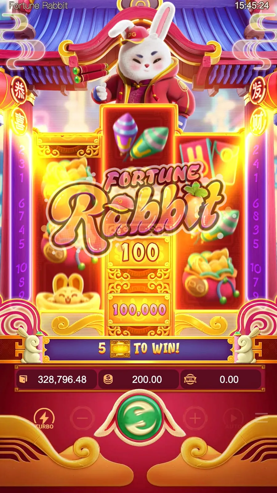 ภาพตัวอย่างฟีเจอร์ Fortune Rabbit