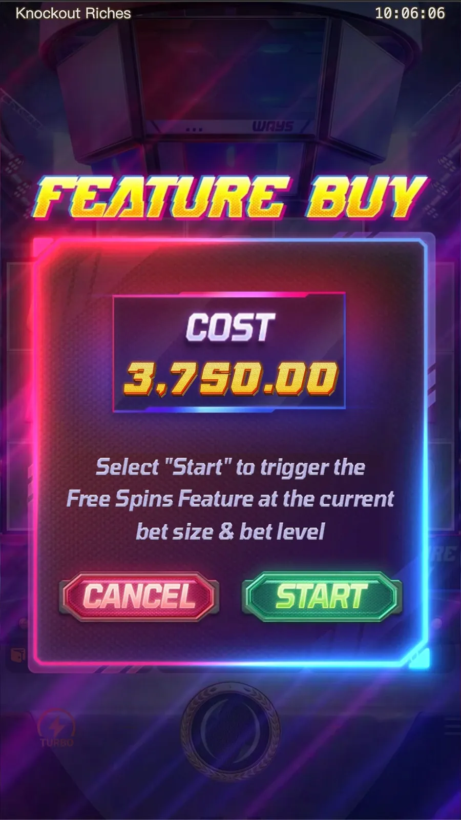 ภาพตัวอย่างฟีเจอร์ Knockout Riches