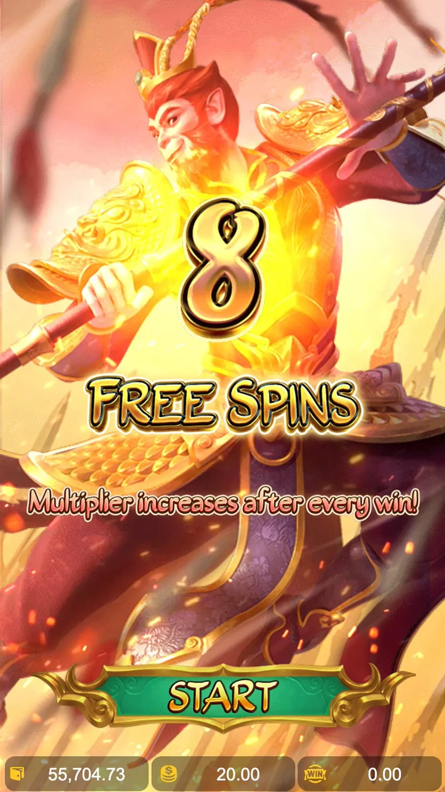 ภาพตัวอย่างฟีเจอร์ Legendary Monkey King