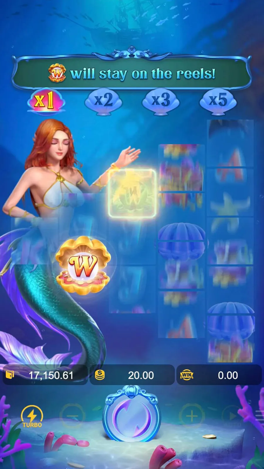 ภาพตัวอย่างฟีเจอร์ Mermaid Riches