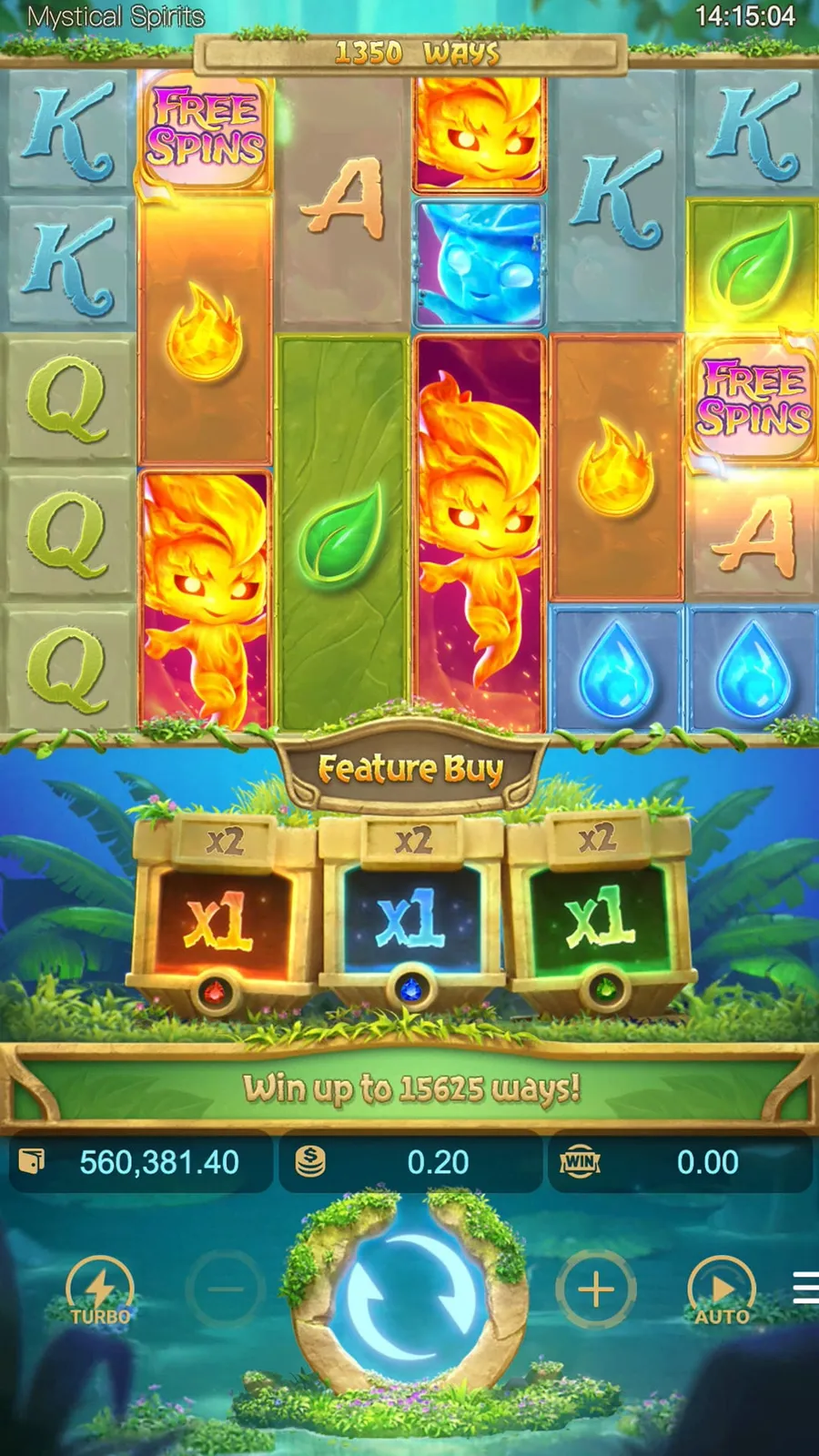 ภาพตัวอย่างฟีเจอร์ Mystical Spirits