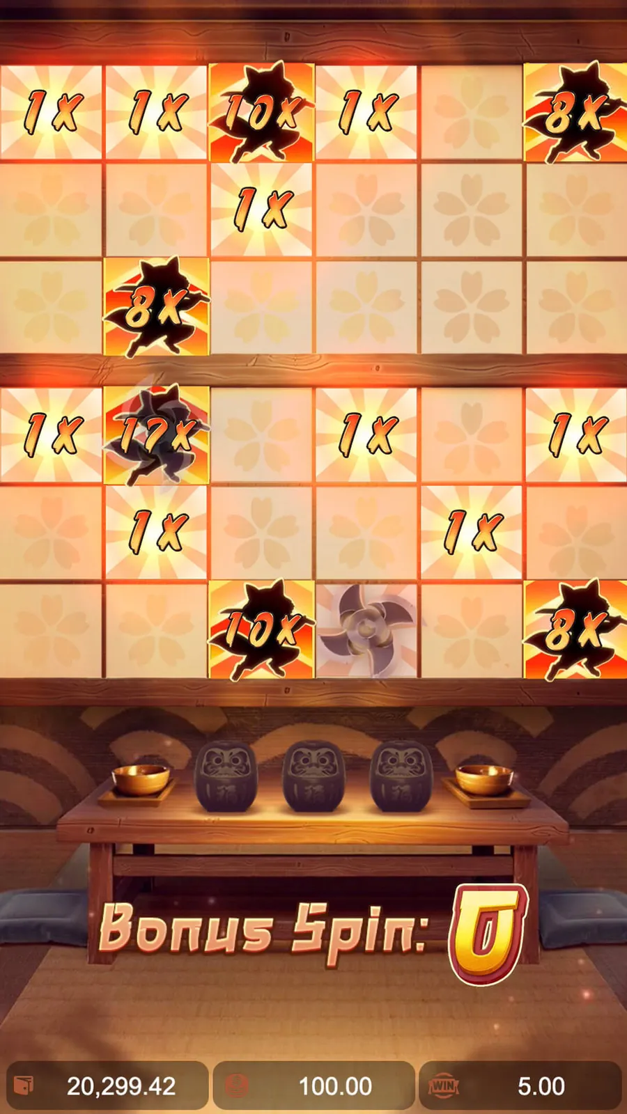 ภาพตัวอย่างฟีเจอร์ Ninja Raccoon Frenzy