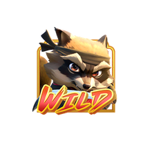 Wild ในเกม Ninja Raccoon Frenzy